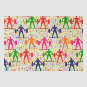 Weightlifting tissue paper