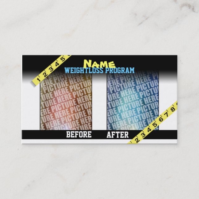Weightloss Business Cards (Front)