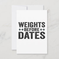 Weights Before Dates Funny Fitness Workout Gift