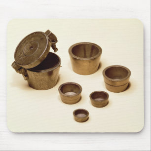 Weights used by merchants and apothecaries mouse pad