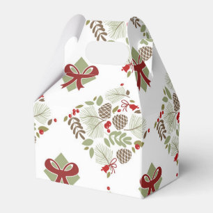 Weihnachten, elegant, Winter. Geschenkschachtel Favor Box