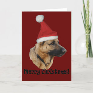 Weihnachten "Schäferhund " Holiday Card
