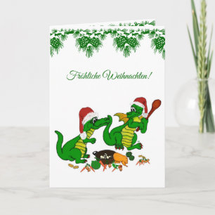 Weihnachts Drachen , auf Deutsch Holiday Card