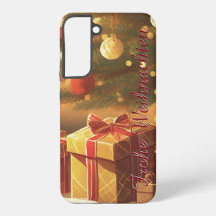 Weihnachtsbaum mit goldenen Geschenken Samsung Galaxy Case