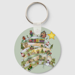 Weihnachtsdorf Keychain