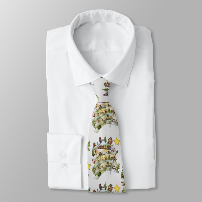 Weihnachtsdorf  krawatte tie (Tied)