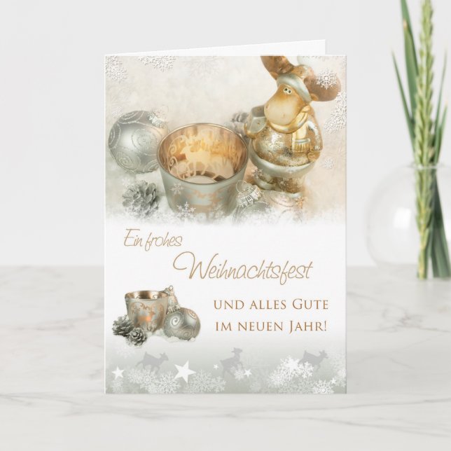 Weihnachtselch Holiday Card (Front)