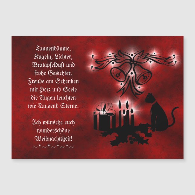 Weihnachtsgedicht Deutsch , Add Your Text (Front)