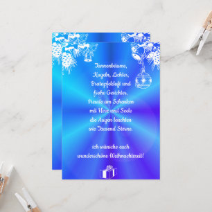 Weihnachtsgedicht Deutsch , Add Your Text Card