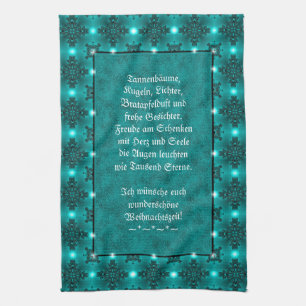 Weihnachtsgedicht Deutsch , Add Your Text Kitchen Towel