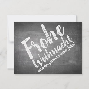 Weihnachtsgrüße auf der Kreidetafel