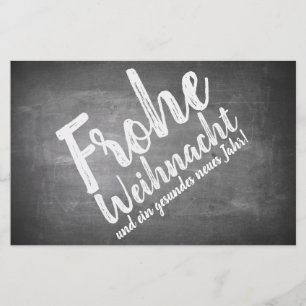 Weihnachtsgrüße auf der Kreidetafel