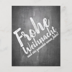 Weihnachtsgrüße auf der Kreidetafel