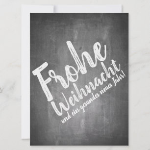 Weihnachtsgrüße auf der Kreidetafel