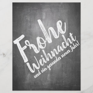 Weihnachtsgrüße auf der Kreidetafel