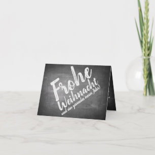 Weihnachtsgrüße auf der Kreidetafel Card