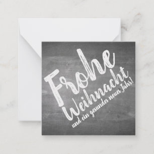 Weihnachtsgrüße auf der Kreidetafel Card