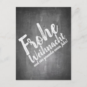 Weihnachtsgrüße auf der Kreidetafel Holiday Postcard