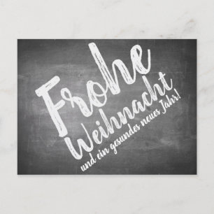Weihnachtsgrüße auf der Kreidetafel Holiday Postcard
