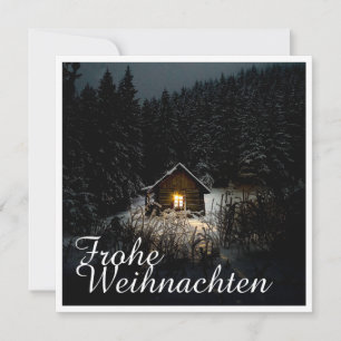 Weihnachtsgrüße mit Hexenhaus