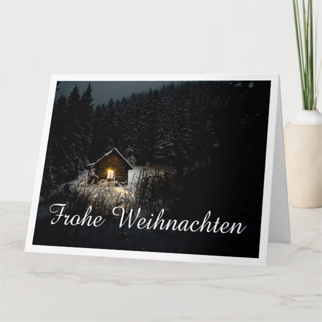 Weihnachtsgrüße mit Hexenhaus Card (Front)
