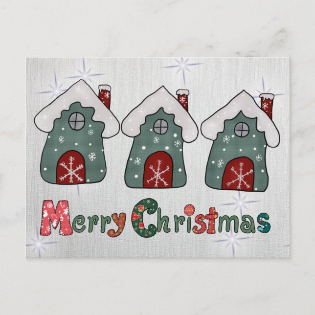 Weihnachtshäuser Postcard (Front)