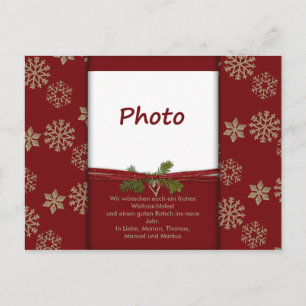 Weihnachtskarte Holiday Postcard