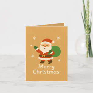 Weihnachtskarte mit Santa Claus Merry Christmas Card