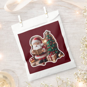 Weihnachtsmann mit Tannenbaum in 3D -  Favour Bag