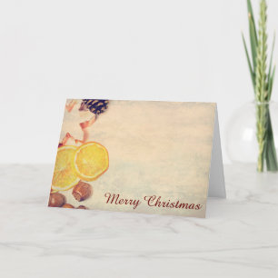 Weihnachtsmotiv mit Früchten... Card