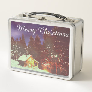 Weihnachtsmotiv Winter wonderland Metal Lunch Box