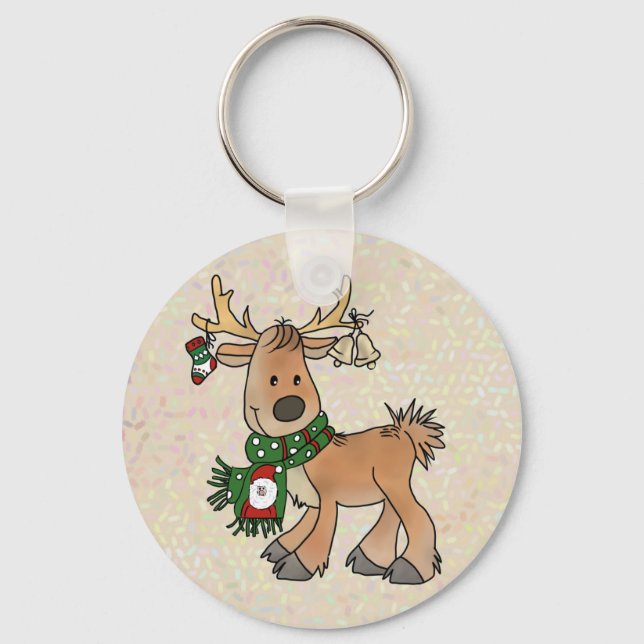 Weihnachtsrentier  keychain (Front)