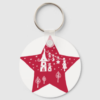 Weihnachtsstern Keychain