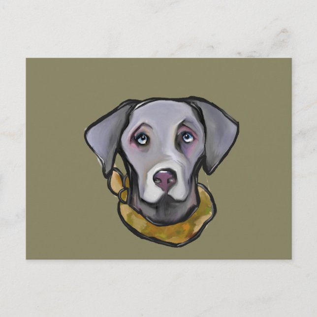 Weimarana Soldier Postcard (Front)