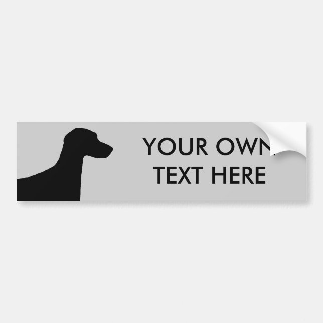 Weimaraner Bumper Sticker (Front)