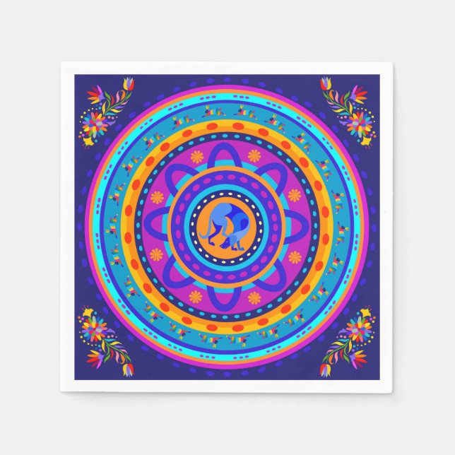 Weimaraner & Bunnies Napkin (Front)