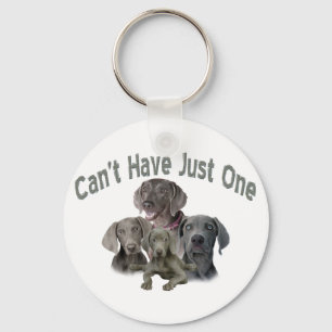 Weimaraner Can't Have Just One Keychain