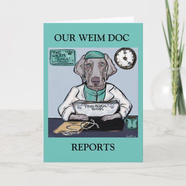 Weimaraner Card (Front)