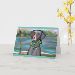 WEIMARANER CARD