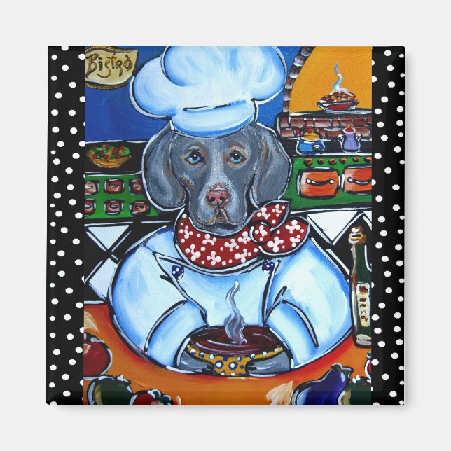 Weimaraner Chef Products Magnet (Front)