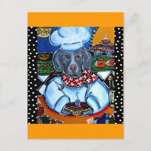 Weimaraner Chef Products Postcard