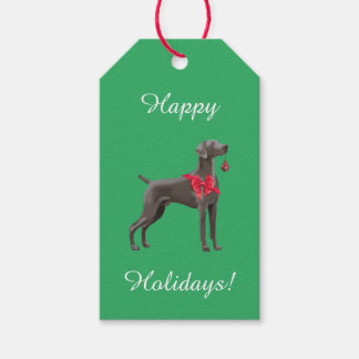 Weimaraner Christmas Gift Tags