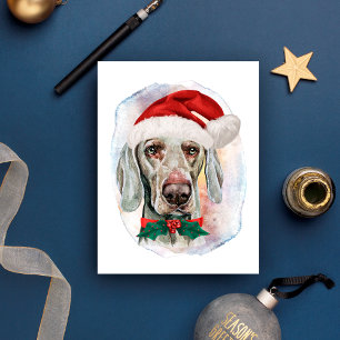 Weimaraner Christmas Gifts For Dogs Lovers Holiday Postcard