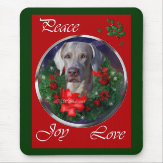 Weimaraner Christmas Gifts Mouse Pad
