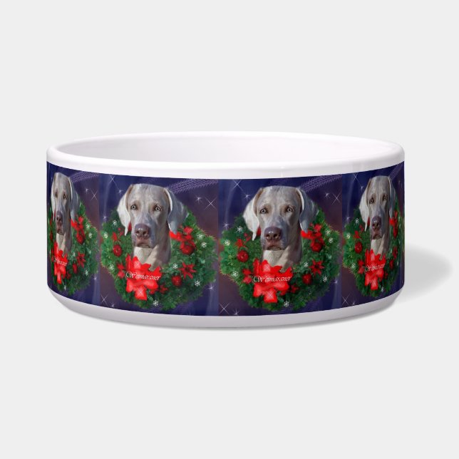 Weimaraner Christmas Wreath  (Front)
