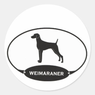 Weimaraner Classic Round Sticker