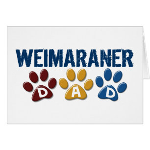 WEIMARANER Dad Paw Print 1