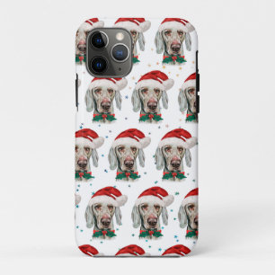 Weimaraner Dog Breed Christmas Stars iPhone 11 Pro Case