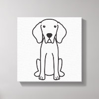 Weimaraner Dog Cartoon