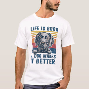 Weimaraner Dog Gifts Funny Weimaraner Dog Dad Mom T-Shirt